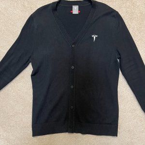 TESLA Black Buttons Up knit Cardigan Size M
